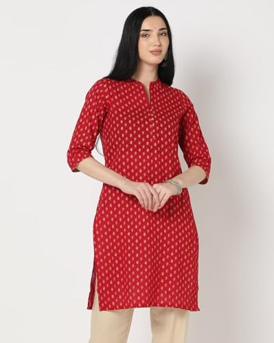 Image of PATLANI Women's Crepe Full Stitched Kurti.