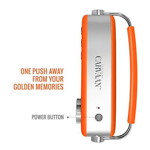 Image of Saregama Carvaan Premium Hindi - Portable Music Player with 5000 Preloaded Songs, FM /BT /AUX (Candy Orange)