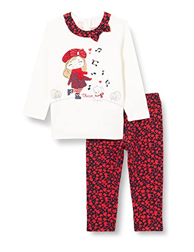 Ensemble t-shirt leggings et sweater bébé fille pour la crèche