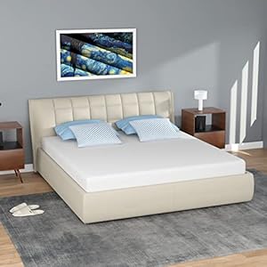 FDW 5 Inch Gel Memory Foam Mattress Medium-Firm Mattress for Pressure Relief & Cooler Sleep Mattress for Kid Adults CertiPUR-US Certified Mattress in a Box, Queen