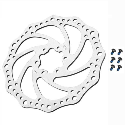 160mm Brake Disc Stainless Steel Rotor for Bicycle Brakes Ideal for Road and Mountain Bikes Cycling