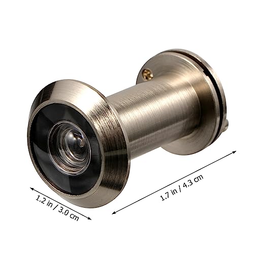 VILLCASE Mirilla de puerta contra robo de cobre con tapa Ángulo amplio de visión Ojo de cerradura para seguridad en el hogar Durable y confiable Detector de puerta para mayor seguridad en cualquier lugar miniatura 7