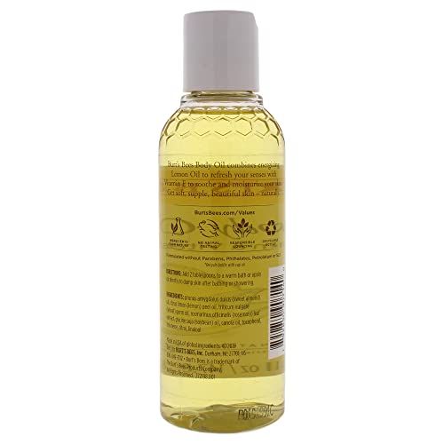 Burts Bees Body Oil - Lemon And Vitamin E Unisex Oil 5 Oz, White #TOP1
