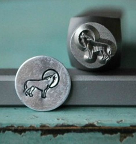 Supply Guy 8mm Wolf Metal Punch Design Stamp CH-52