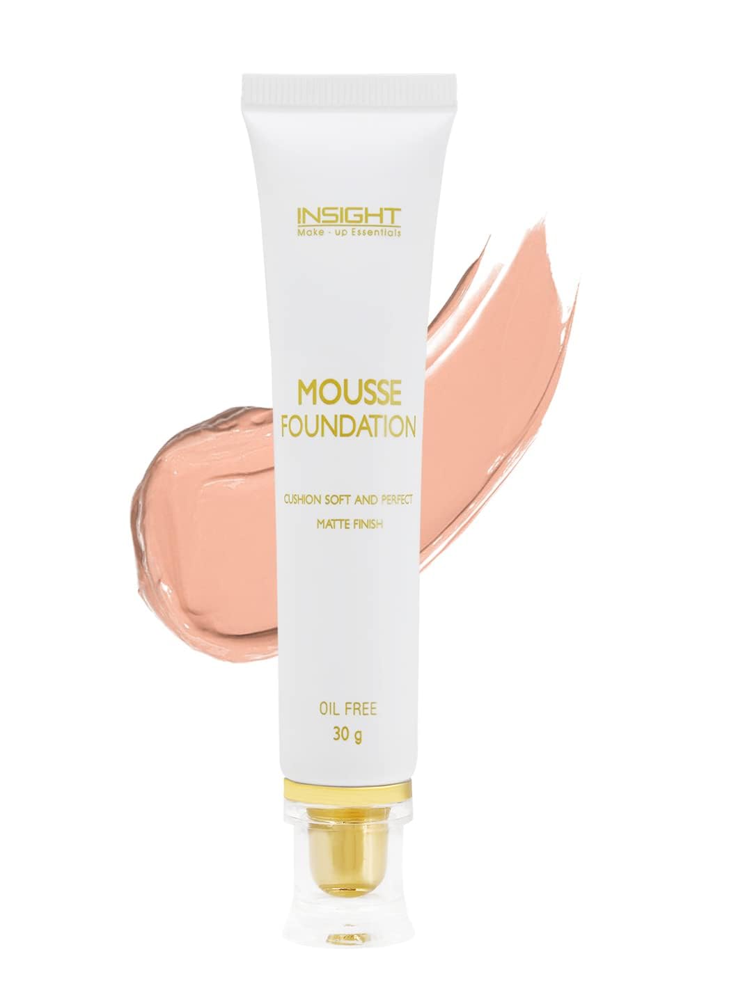 Insight Cosmetics Mousse Foundation with SPF-15|Oil Free|Pore Filler|Long Lasting|Flawless Matte Look|Best Selfie Make-up,30gm(Mousse-02)