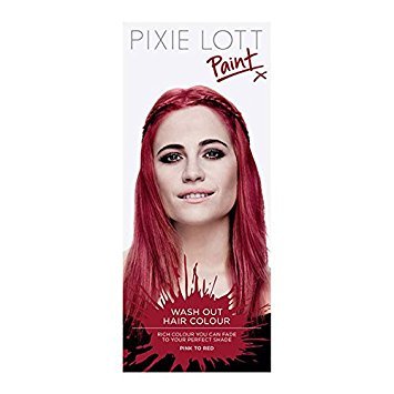 Pixie Lott Paint Wash-Out Hair Colour, Pink To Red