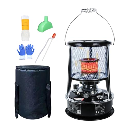Calefactor de queroseno para uso en interiores - Quemador no eléctrico para utensilios de cocina | Estufa de queroseno portátil para cocinar | Para cocina, hogar, camping, senderismo, barbacoa