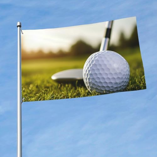 Bandiera 3 x 5 Ft Doppio Lato Esterni Bandiere Grandi Festività Banner con 2 Occhielli in Ottone Sport Palla da Golf Yard Bandiera Tutte Le Stagioni Benvenuto Giardino Bandiere per Cortile Prato