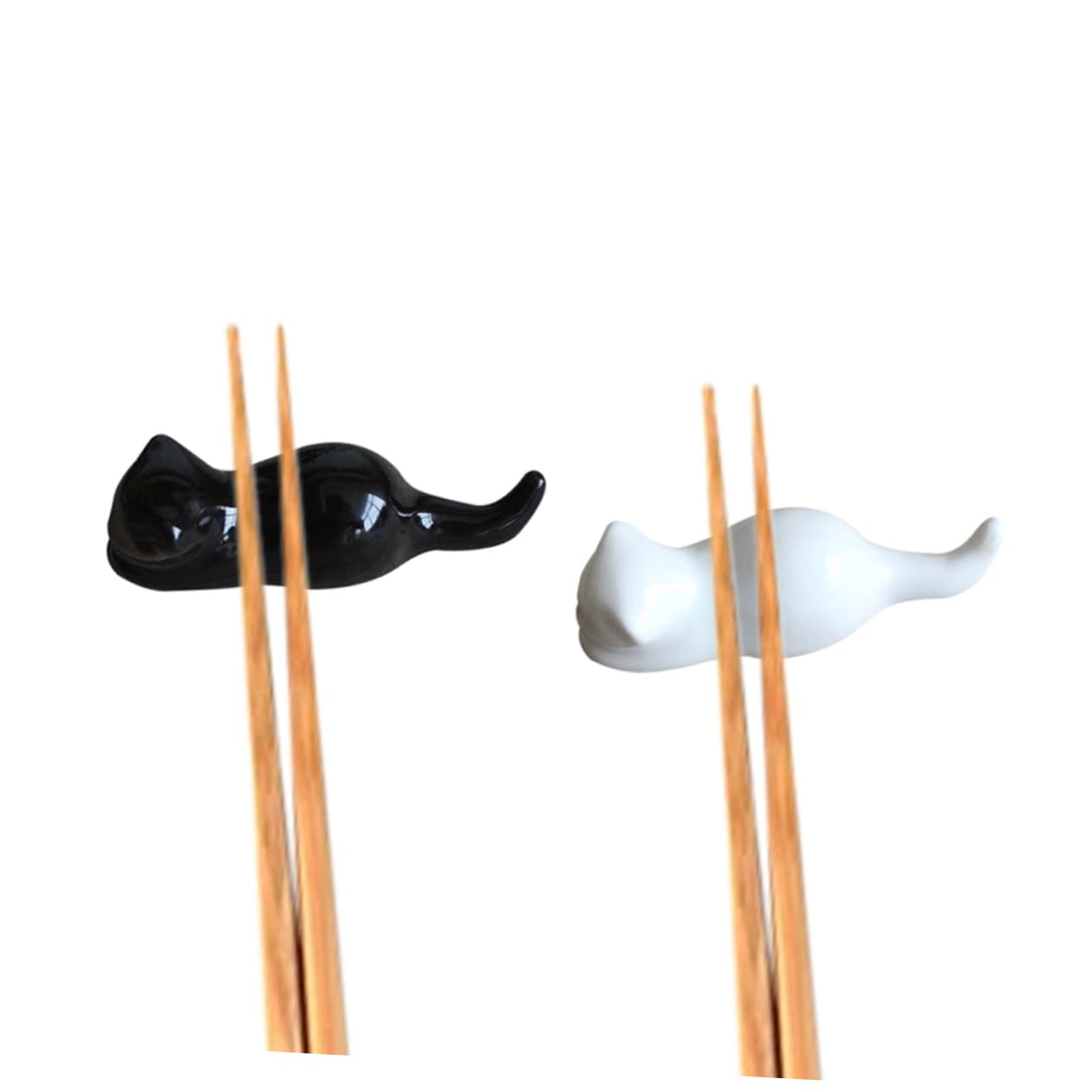Repose-Baguettes, Supports à Baguettes pour Restaurant, cuillères en céramique, Lot de 4 Multicolores, 9 x 5 x 2 cm