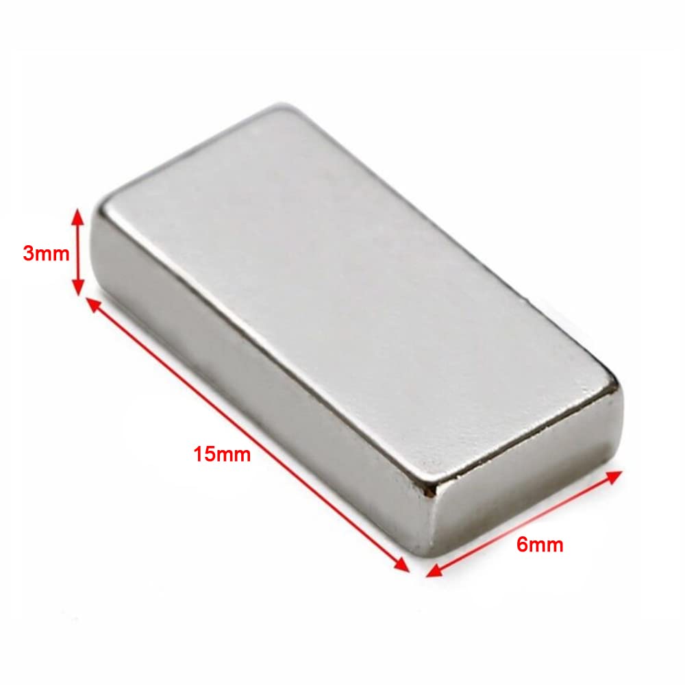 10 Magneti Al Neodimio 10x5x2 Mm - Magnetini Forti Per Frigorifero, Lavagna, Ufficio E Hobby