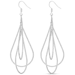 Triple Teardrop / Silver Plated