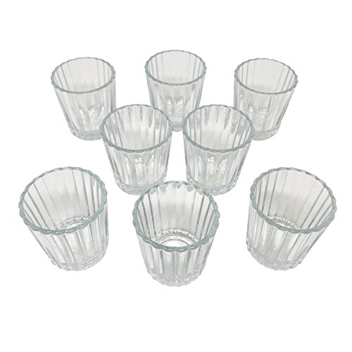 Set Of 8 Mezcal Glasses, Vaso Veladora Para Mezcal. Traditional Glass For Mexican Drinks With A Wide Mouth In Order To Get The Aroma. It Also Serves As A Tequila Shot Glass. #TOP1