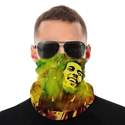 Rasta Lion King Unisex Headscarf, Neck Warm Scarf Headwear, Multi-Function Cycling Dustproof Mask Black