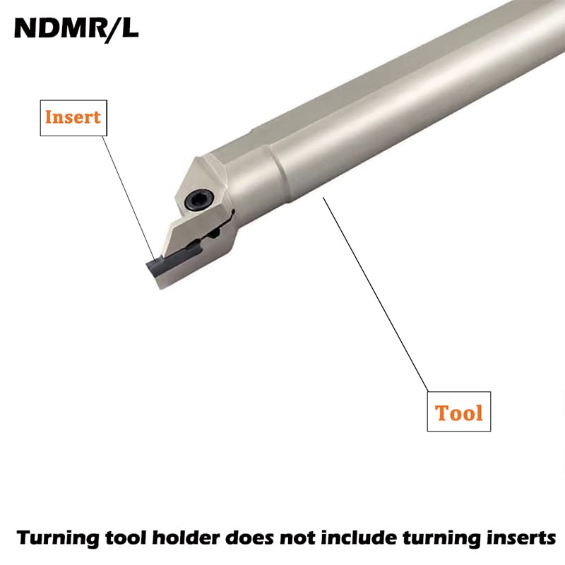 Portaherramientas for torno CNC NDMR NDML, 325S50-80T15, 325S50-120T18, ranurado y torneado, 1 unidad.(325S50-80T15)