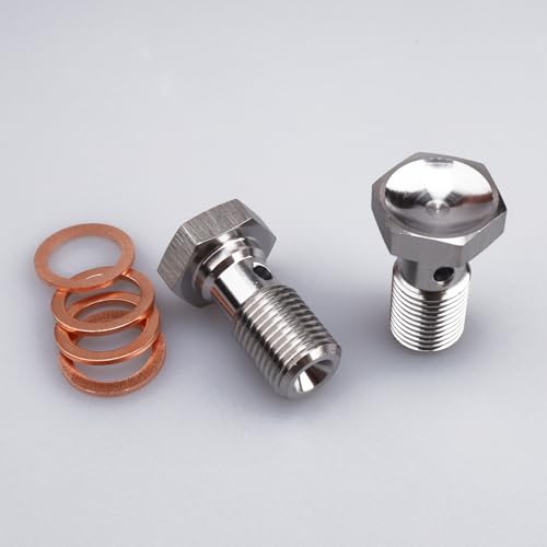 Image of AC PERFORMANCE M10 x 1.0 Banjo Bolt, 20mm UHL, Stainless Steel, Pack of 2