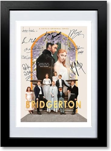Bridgerton Cast Signed Autograph A4 Poster Photo Print TV Show Series Series Framed DVD Boxset Memorabilia Gift (A3 Poster only)