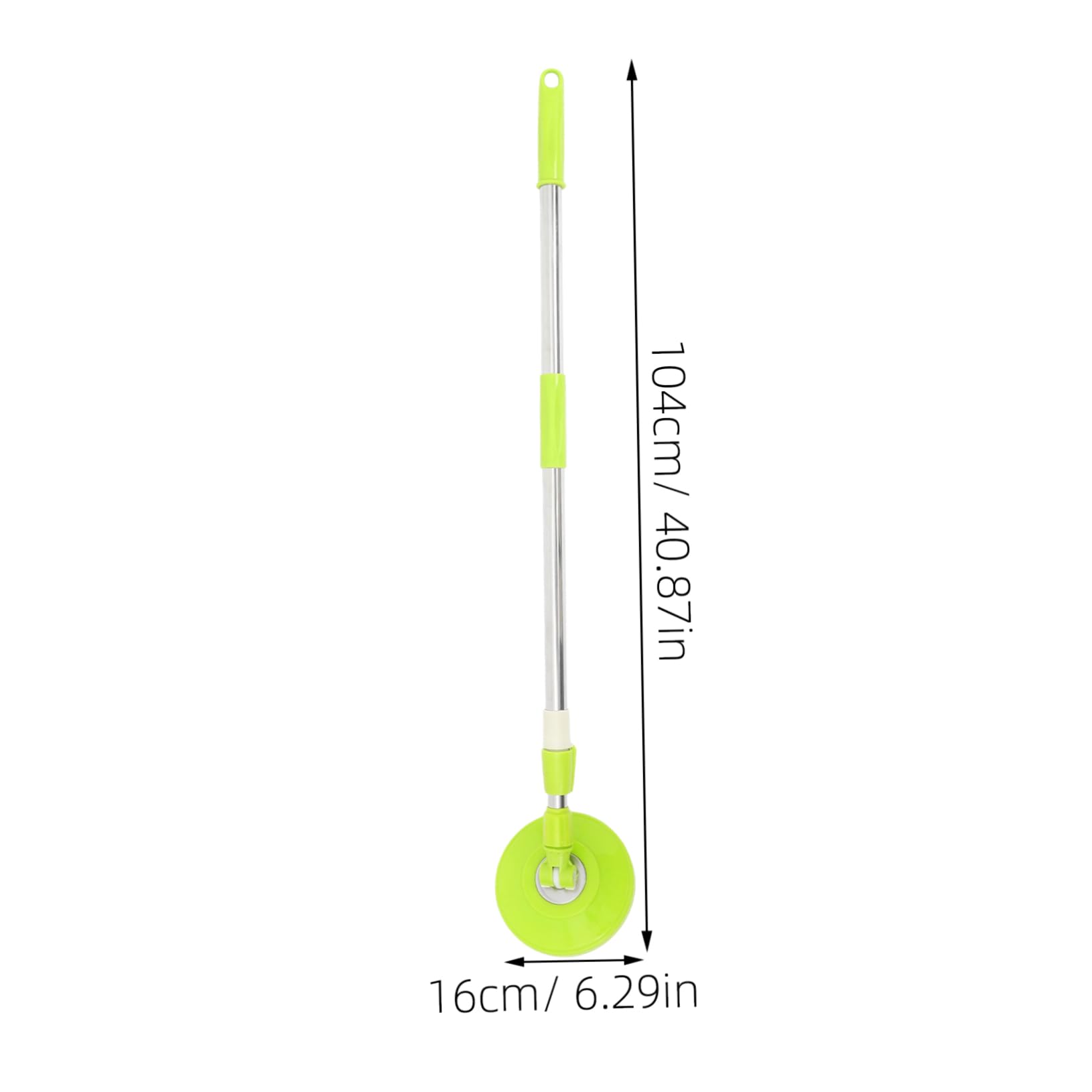 BCOATH Rotating Mop Rod Domestic Straight Mop Rods Mop Stick Pole Mop Poles Replacement Mops Stick Pole Commercial Cleaning Mop Handle Detachable Mop Pole Round Mop Head Plastic Green