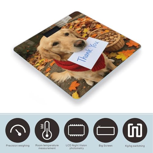 Balanza digital de baño con vidrio templado y pantalla LCD miniatura 3