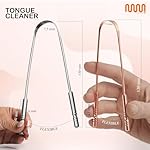 MasterMedi Tongue Scraper for Adults, 100% Stainless Steel & Copper Tongue Scrubber for Bad Breath, Easy to Use, Tongue Cleaner for Oral Care & Hygiene (Combo-2) - Image 2