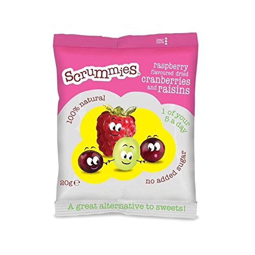Scrummies Raspberry Flavour Cranberries & Raisins 20g