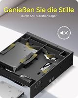 ICY BOX 3-fach Einbaurahmen für 2x 2,5 Zoll HDD/SSD und 1x 3,5 Zoll HDD in 1x 5,25 Zoll Schacht, schraubenlos, Anti-Vibration, Frontblende, IB-5251 – Ansicht 3