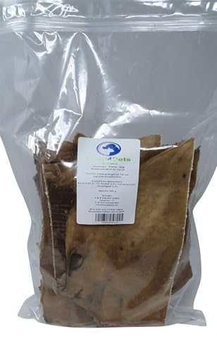 Food4Pets Hirschhaut Platten – Natürlicher Kausnack für Hunde, getreidefrei, zahnpflegend & fettarm, 500 g Hundeleckerli