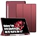Produktbild Fintie Hülle für Samsung Galaxy Tab S10 Lite/S10 FE/S9 FE 10.9" & S9 11" Tablet mit Stifthalter, Ultradünn Schutzhülle mit Translucent Rückseite Cover und Auto Schlaf/Wach Funktion, Weinrot