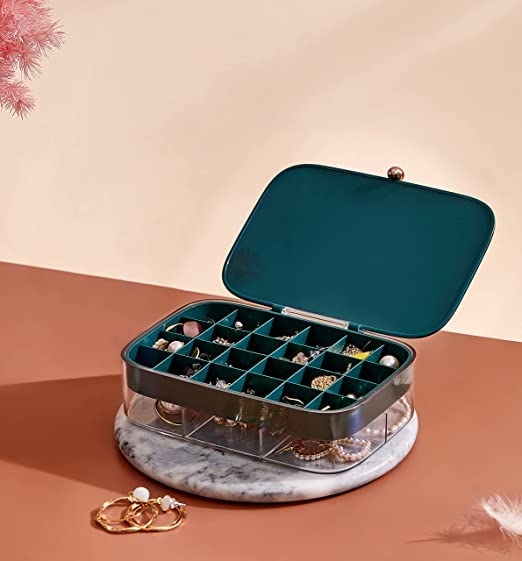 Kresal Jewelry Storage Box MultiGrid Rings, Earrings, Necklace