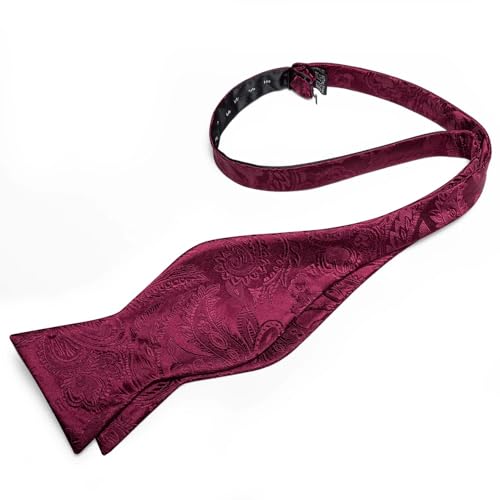 Set de corbata de moño y pañuelo blanco clásico para adulto miniatura 5