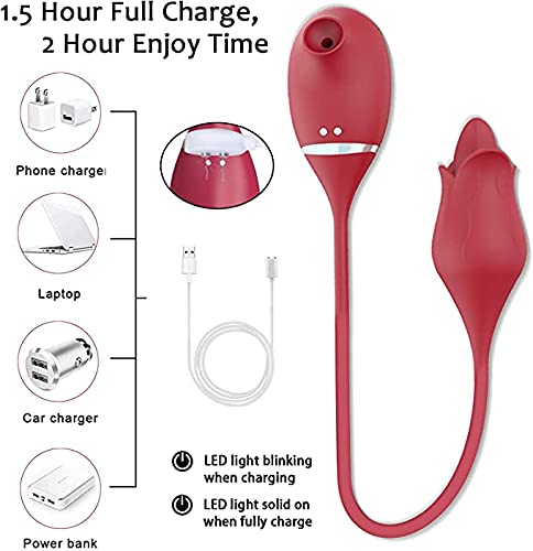 Sugador de Clitóris Vibrador Rotativo 7 VibraÇÕEs Usb Portátil Sugador de Clitóris Sugador de Clitór