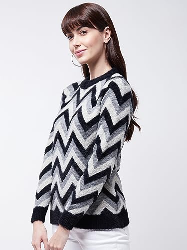 Image of Modeve Women Checkered Sweater for Winters
