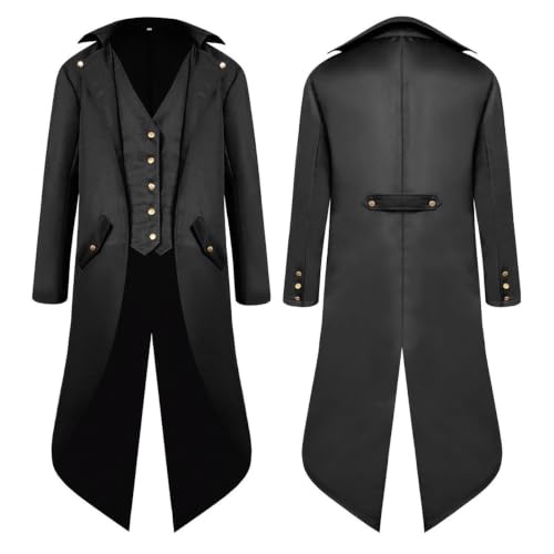 Chaqueta de frac victoriana para hombre estilo esmoquin vintage para disfraces y teatro 5