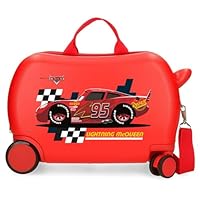Disney Cars Lightning McQueen Cabin Suitcase, Lightning Red, Children's Suitcase