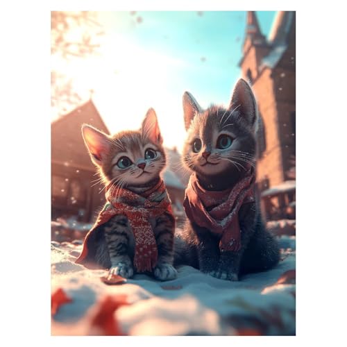 DIY 猫 数字油絵 動物 数字塗り絵画 手芸キット 95x70Cm 絵画 インテリア 手作りキット ビッグサイズ 複数サイズ 子供 初心者 ペイントバイナンバー 画材 Painting by Numbers 適用対象そして自宅 壁飾り お歳暮誕生日プレゼ