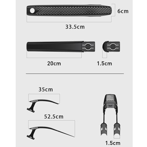 Guardabarros de bicicleta de facil montaje para evitar la suciedad en carretera y grava 2