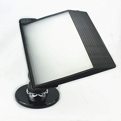 Desktop Flip Display Folder - Desktop Reference System, 10 And 20 Display Pockets, Black Base, For Display A4 Documents. (Size : 20 Pages) #TOP4
