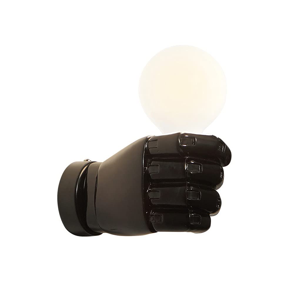 VDOQTLJT Antique Resin Fist Wall Lamp Retro Creativity Restaurant Bar Corridor Black Light LED Chandelier Ceiling