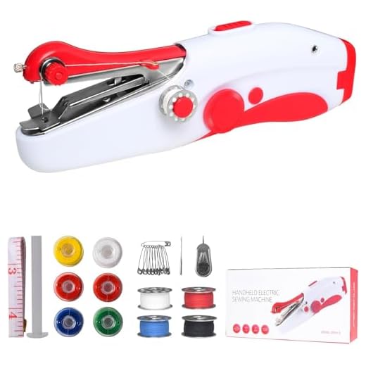 Handheld Sewing Machine, Mini Portable Electric Sewing Machine for Beginners Adult, Easy to Use and Fast Stitch Suitable for Clothes,Fabrics, Cutains,DIY Home Travel