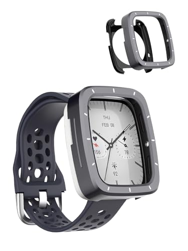 Coque en métal Amazfit Active 2 finie les rayures avec le TPU gris