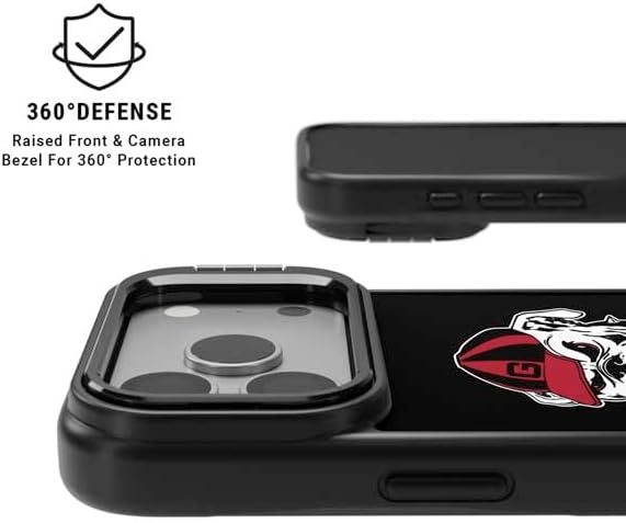 Skinit Kickstand Phone Case Compatible with iPhone 17 Pro Max - Officially Licensed University of Georgia Bulldogs Mascot Design