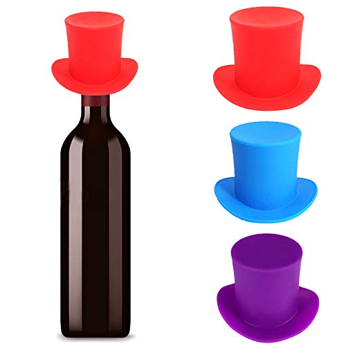 HYZ Wine Stopper Silicone Resuable Beverage Bottle Stopper Sealer for Champagne Sparkling Wine