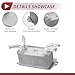HEROFFIX 1 Pc Engine Oil Cooler for Volvo S40 2004-2012 Engine Transmission Oil Cooler No.30683022 Silver Tone Aluminum Alloy