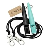 ACME Silbato para perros n.º 211, ideal para la devolución de llamada – ruidoso y de largo alcance (negro + turquiosa)