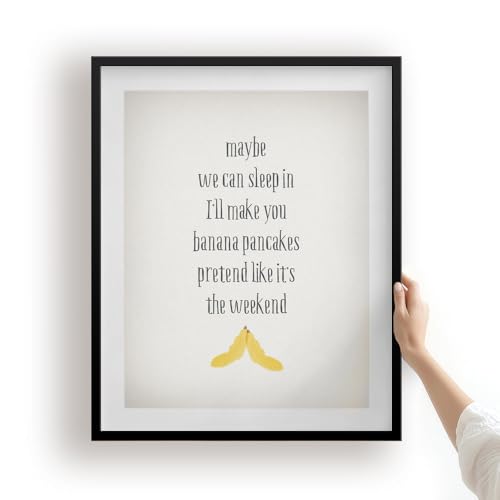 Song Lyrics Wall Art Print For Kitchen Music Quote Anniversary Wedding Gift