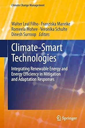 Climate-Smart Technologies: Integrating Renewable Energy and Energy Efficiency in Mitigation and Adaptation Responses 2013th Edition book cover