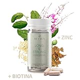 ✅CAIDA DE PELO Biotina y Zinc Ingredientes que contribuyen al Cuidado del Cabello, Uñas y a una piel sana. Vitamina para el crecimiento capilar. Contribuyen reforzando el cabello y las uñas. Refuerzo capilar natural del pelo, regula el equilibrio hormonal del Cuero Cabelludo. Tratamiento para Frenar la Caspa, Cabello Frágil, para Fortaleza del Cabello y Anti-caída del Cabello. Ayuda al rápido crecimiento del pelo.