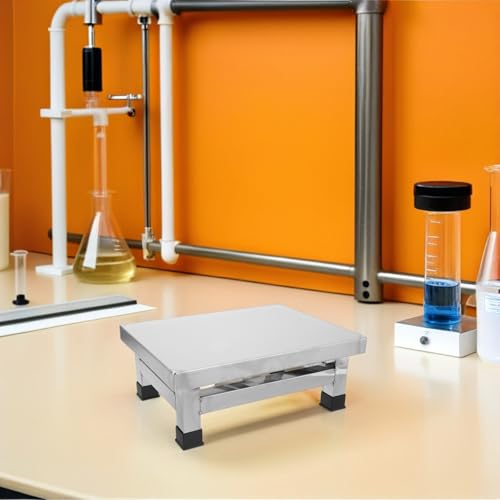 Tabouret de bain compact carré en acier contre les glissades