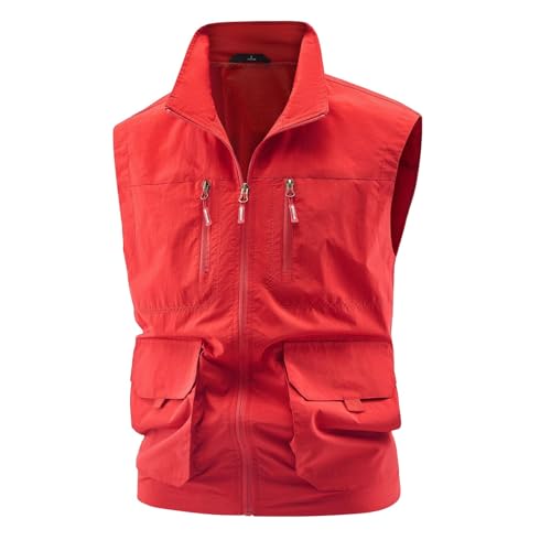 Chaleco ligero con múltiples bolsillos transpirable y duradero para hombre