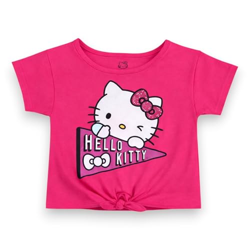 Image of Hello Kitty Girls 2-Piece T-Shirt and Skirt Set - Rose Pink Tulle 12