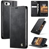iphone 4 flip up case [Multifunktion mit RFID-Schutz] Diese für iPhone 16E Hülle Leder Klappbar verfügt über zwei kartenfach für Bankkarten, Kreditkarten, Ausweisen, Karten und Visitenkarten und 1 Geldfache zum Aufbewahren von Bargeld. iPhone 16E schutzhülle klappbar ist mit RFID-Abschirmungstechnologie ausgestattet. Kreditkarten und anderen persönlichen Daten zu verhindern. Vereinfachen Sie Ihren Geldbeutel und schützen Sie Ihre Sicherheit.